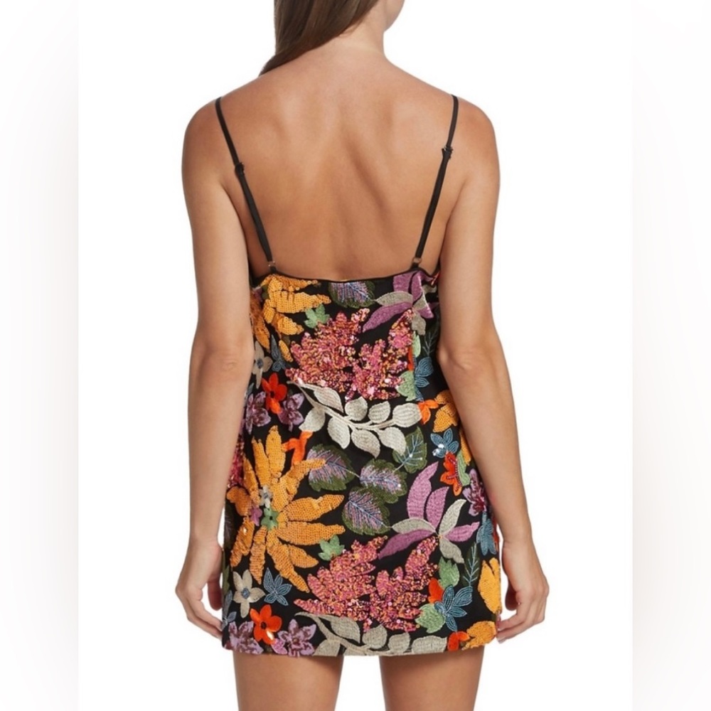 2X HOST PICK” Ramy Brook Sequined Floral Embroidered Dress. - Picture 6 of 14